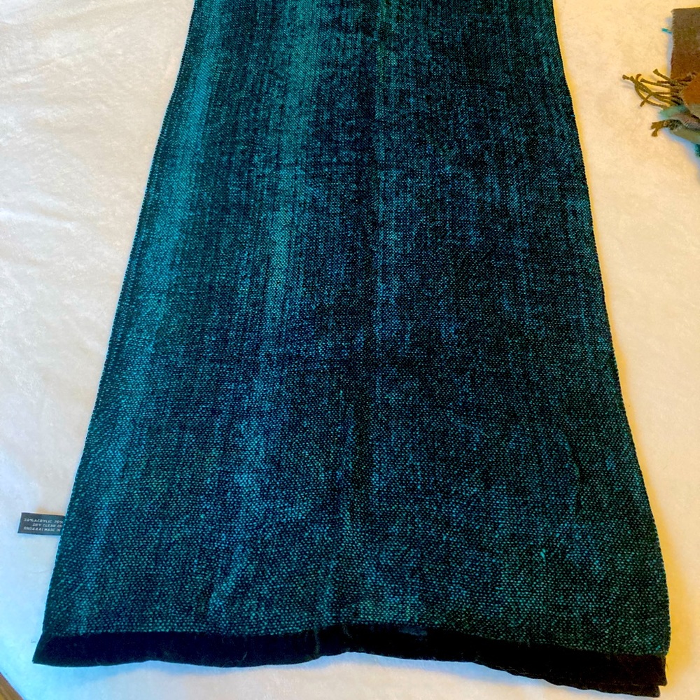 Black and blue scarf